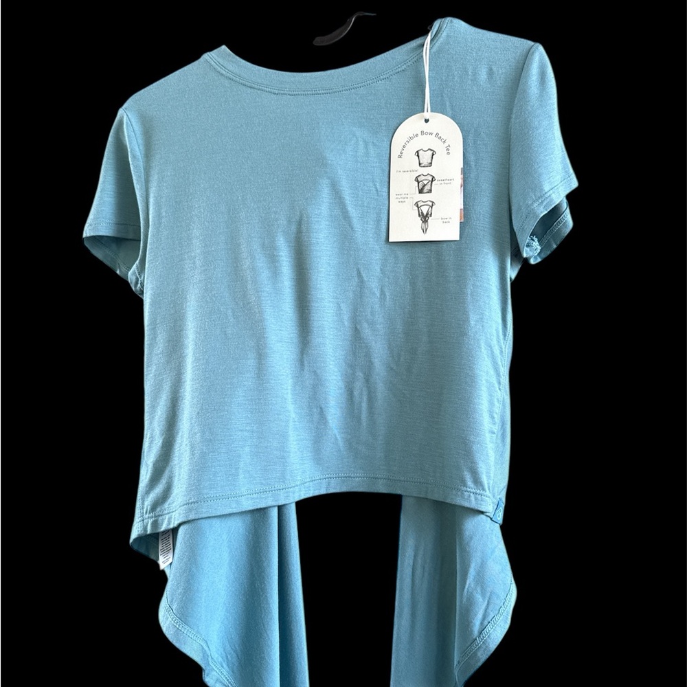 Blogilates Reversible Back Tee Cameo Blue